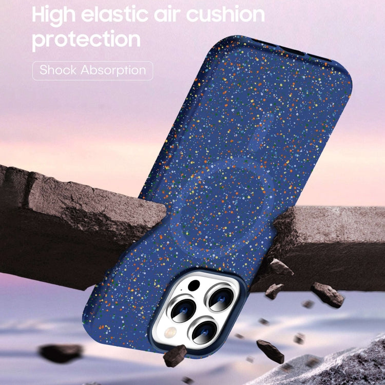 For iPhone 15 Plus Colorful Frosted Magsafe PC Hybrid TPU Phone Case(Blue) - iPhone 15 Plus Cases by buy2fix | Online Shopping UK | buy2fix