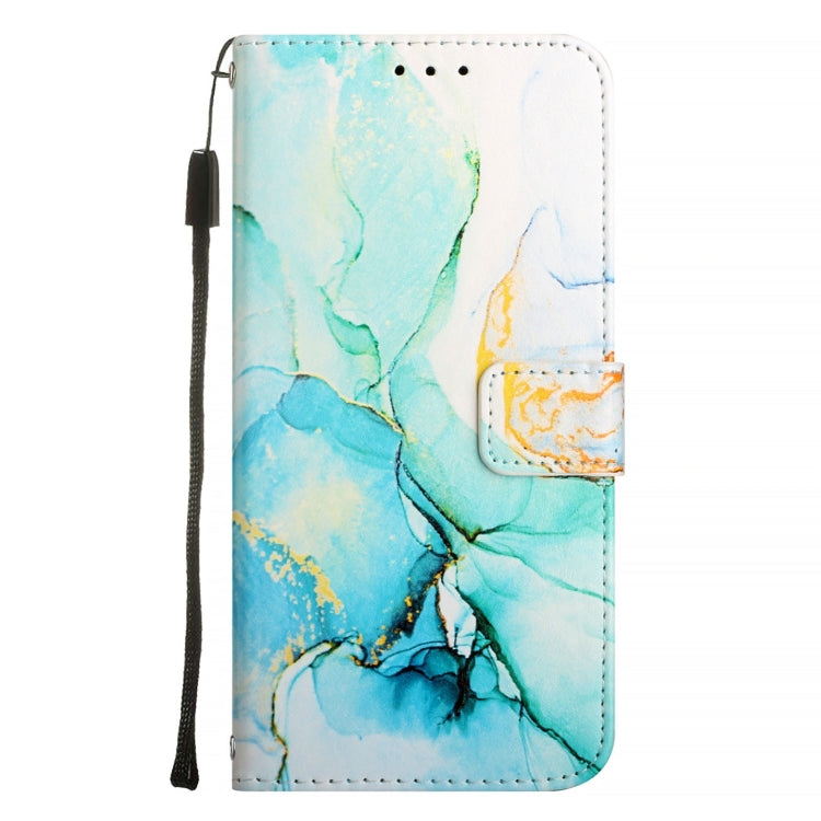 For OnePlus 12 5G Global PT003 Marble Pattern Flip Leather Phone Case(Green) - OnePlus Cases by buy2fix | Online Shopping UK | buy2fix