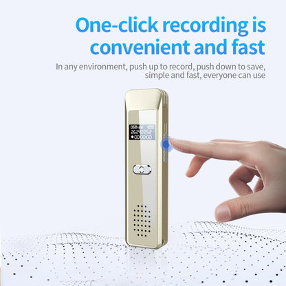 JNN Q7 Mini Portable Voice Recorder with OLED Screen, Memory:32GB(Gold) - Recording Pen by JNN | Online Shopping UK | buy2fix