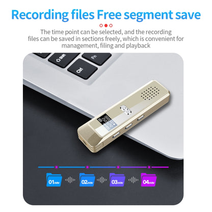 JNN Q7 Mini Portable Voice Recorder with OLED Screen, Memory:32GB(Gold) - Recording Pen by JNN | Online Shopping UK | buy2fix