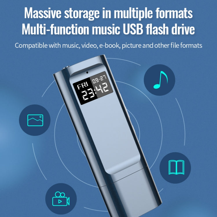 JNN X29 Multi-function USB Flash Drive Voice Recorder, Memory:8GB(Blue) - U-Disk Recorder by JNN | Online Shopping UK | buy2fix