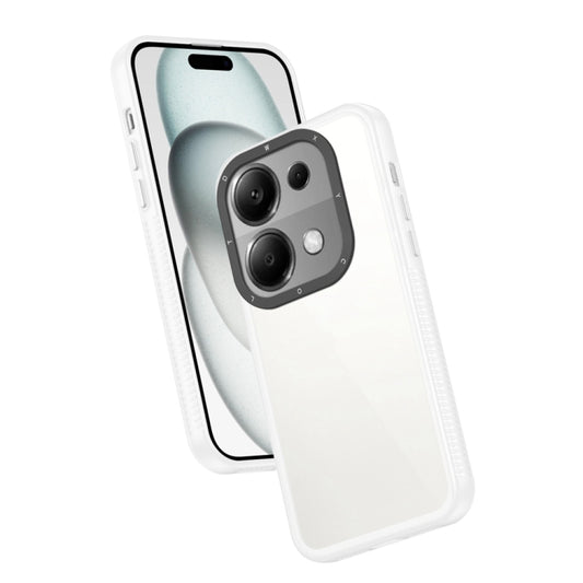 For Xiaomi Redmi Note 13 Pro 4G Frame Two Color Lens Ring TPU Phone Case(Transparent) - Note 13 Pro Cases by buy2fix | Online Shopping UK | buy2fix