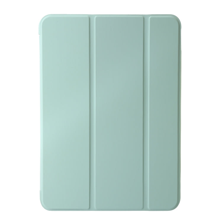 For iPad Pro 13 2024 Three-fold Holder Flip Tablet Leather Case(Mint Green) - iPad Pro 13 2024 Cases by buy2fix | Online Shopping UK | buy2fix