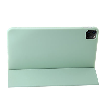 For iPad Pro 11 2024 Three-fold Holder Flip Tablet Leather Case(Mint Green) - iPad Pro 11 2024 Cases by buy2fix | Online Shopping UK | buy2fix