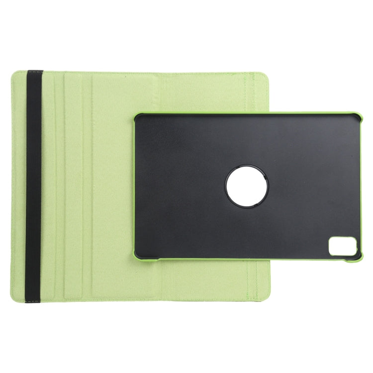 For iPad Pro 11 2024 360 Degree Rotation Litchi Texture Leather Tablet Case with Holder(Green) - iPad Pro 11 2024 Cases by buy2fix | Online Shopping UK | buy2fix