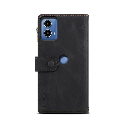 For Motorola Moto G04 / G24 ESEBLE Retro Frosted RFID Leather Phone Case(Black) - Motorola Cases by ESEBLE | Online Shopping UK | buy2fix