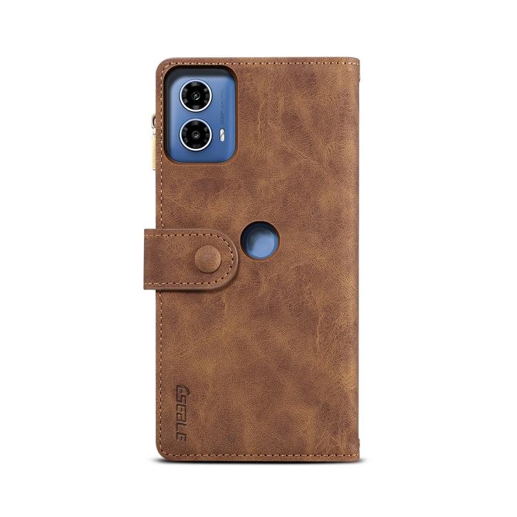 For Motorola Edge 50 Fusion ESEBLE Retro Frosted RFID Leather Phone Case(Brown) - Motorola Cases by ESEBLE | Online Shopping UK | buy2fix