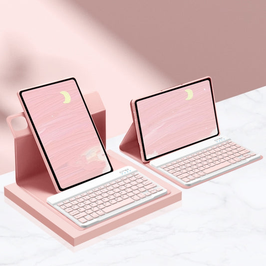 For Xiaomi Pad 6 / Pad 6 Pro 11 inch Detachable Keyboard Smart Tablet Leather Case(Pink) - Others Keyboard by buy2fix | Online Shopping UK | buy2fix