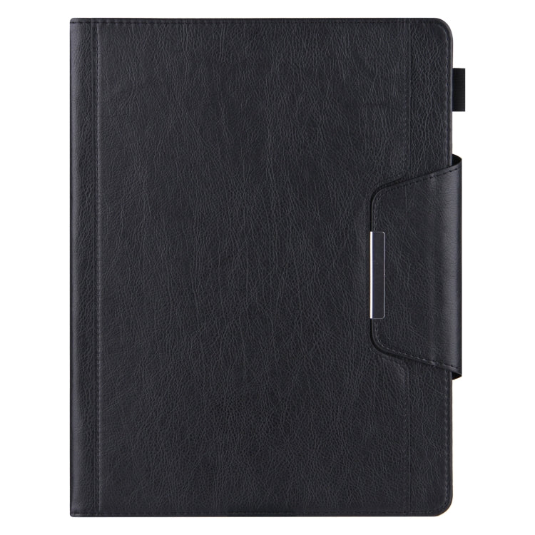 For iPad Pro 11 2024 Solid Color Metal Buckle Leather Smart Tablet Case(Black) - iPad Pro 11 2024 Cases by buy2fix | Online Shopping UK | buy2fix