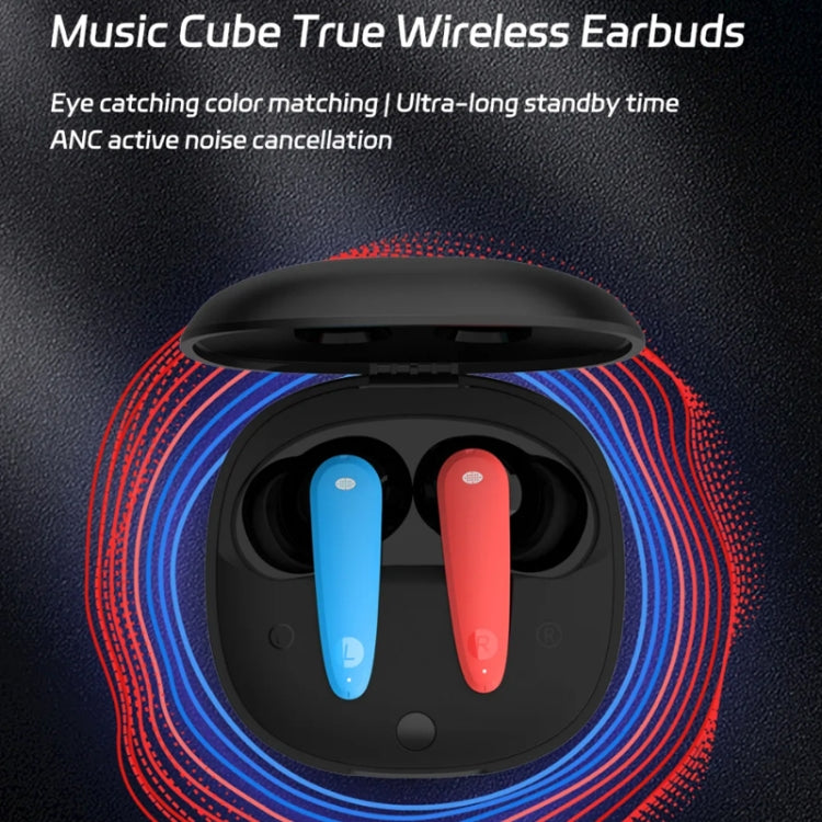 Xiaomi Youpin MIIIW Music Cube True Wireless Noise Reduction Bluetooth Earphone(Red Blue) - Bluetooth Earphone by Xiaomi | Online Shopping UK | buy2fix