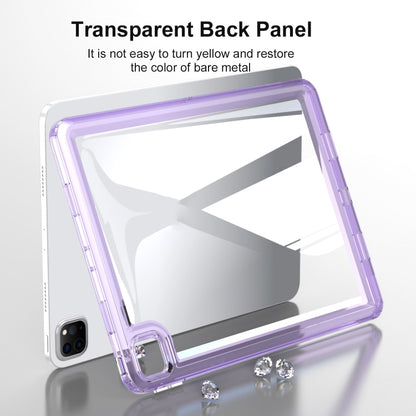 For iPad Air 11 2024 Transparent Acrylic Tablet Case(Dark Purple) - iPad Air 11 2024 Cases by buy2fix | Online Shopping UK | buy2fix