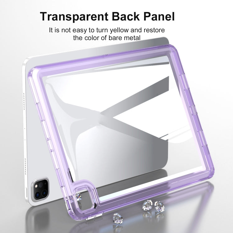 For iPad Air 11 2024 Transparent Acrylic Tablet Case(Black) - iPad Air 11 2024 Cases by buy2fix | Online Shopping UK | buy2fix