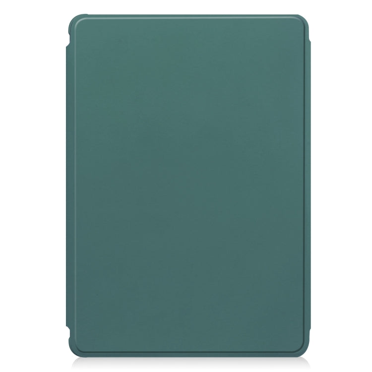 For iPad Air 11 2025 / 2024 Transparent Rotation Smart Leather Tablet Case(Dark Green) - iPad Air 11 2025 / 2024 Cases by buy2fix | Online Shopping UK | buy2fix