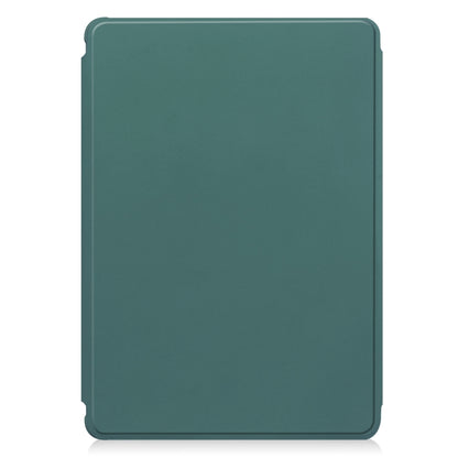 For iPad Air 11 2025 / 2024 Transparent Rotation Smart Leather Tablet Case(Dark Green) - iPad Air 11 2025 / 2024 Cases by buy2fix | Online Shopping UK | buy2fix