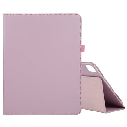 For iPad Air 11 2024 Litchi Texture Solid Color Leather Tablet Case(Pink) - iPad Air 11 2024 Cases by buy2fix | Online Shopping UK | buy2fix