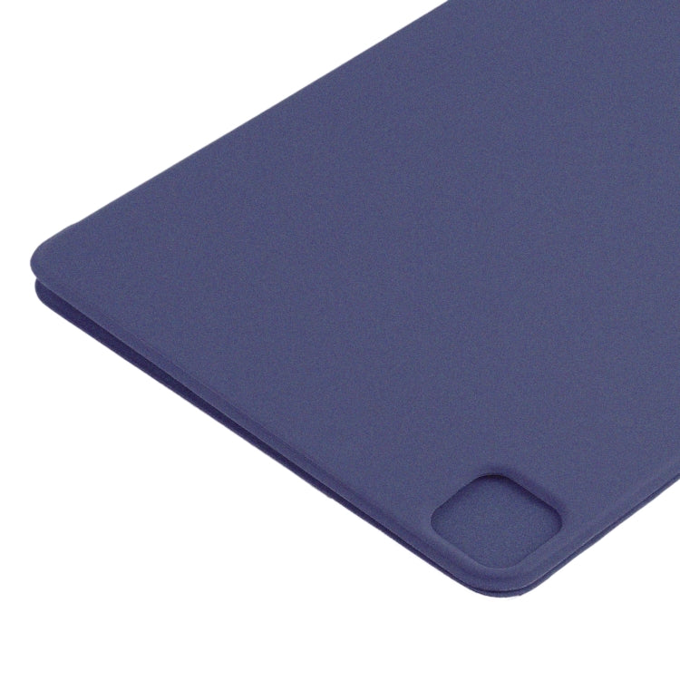 For iPad Pro 11 2024 Double-sided Clip Non-buckle Magnetic PU Smart Tablet Case(Dark Blue) - iPad Pro 11 2024 Cases by buy2fix | Online Shopping UK | buy2fix