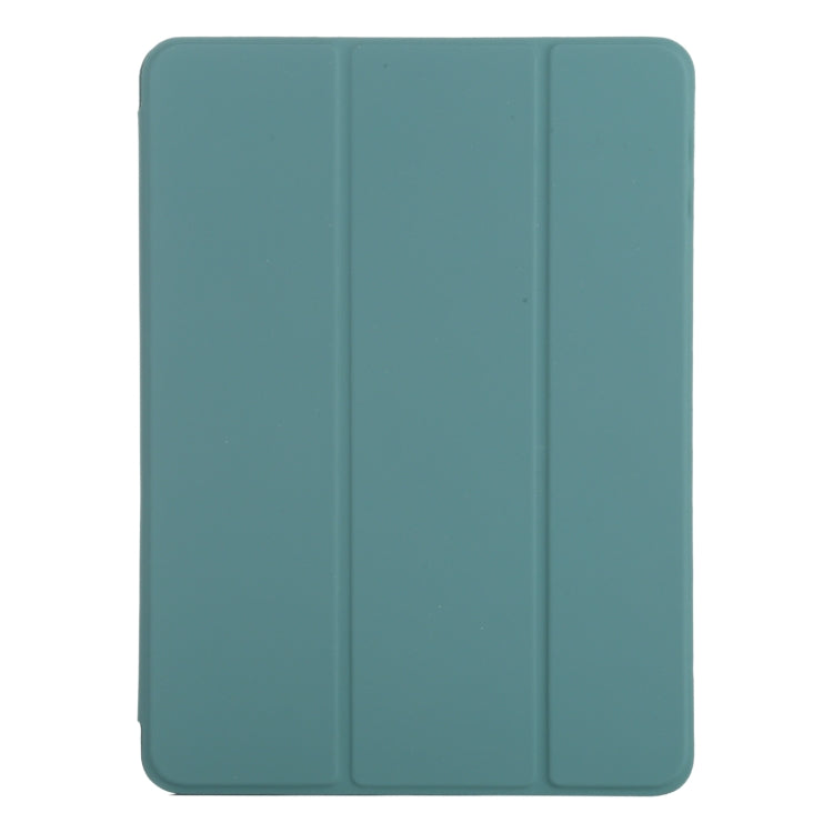 For iPad Air 11 2024 Double-sided Clip Non-buckle Magnetic PU Smart Tablet Case(Green) - iPad Air 11 2024 Cases by buy2fix | Online Shopping UK | buy2fix