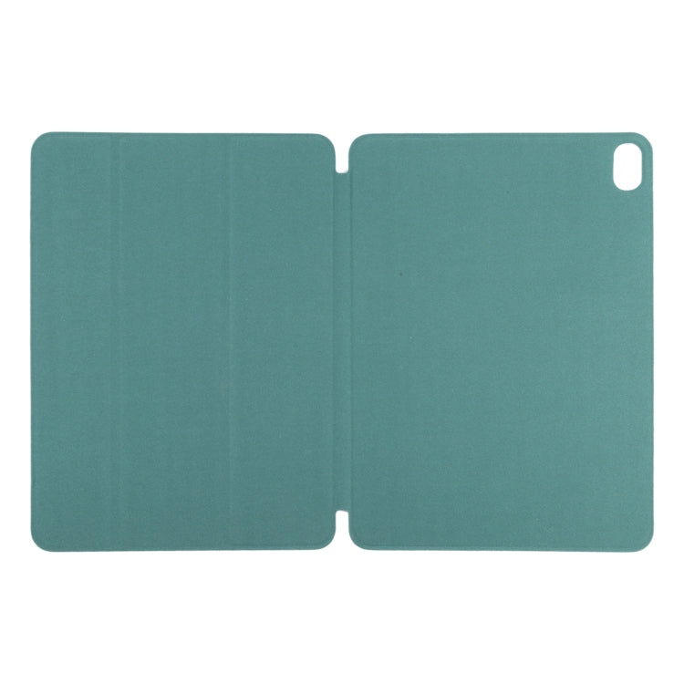 For iPad Air 11 2024 Double-sided Clip Non-buckle Magnetic PU Smart Tablet Case(Green) - iPad Air 11 2024 Cases by buy2fix | Online Shopping UK | buy2fix