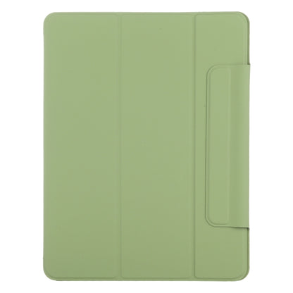 For iPad Air 11 2024 Double-sided Clip Fixed Buckle Magnetic PU Leather Smart Tablet Case(Grass Green) - iPad Air 11 2024 Cases by buy2fix | Online Shopping UK | buy2fix