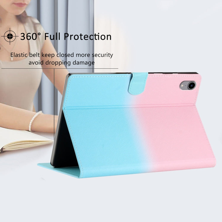 For iPad Pro 11 2024 Stitching Gradient Smart Leather Tablet Case(Pink Blue) - iPad Pro 11 2024 Cases by buy2fix | Online Shopping UK | buy2fix