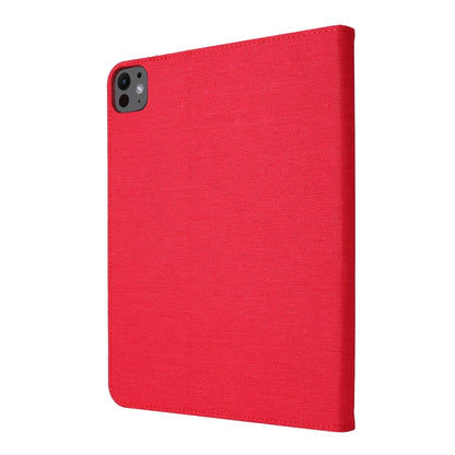 For iPad Air 13 2024 Fabric Leather Tablet Case(Red) - iPad Air 13 2024 Cases by buy2fix | Online Shopping UK | buy2fix