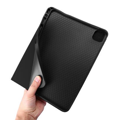 For iPad Pro 13 2024 Fabric Leather Tablet Case(Black) - iPad Pro 13 2024 Cases by buy2fix | Online Shopping UK | buy2fix