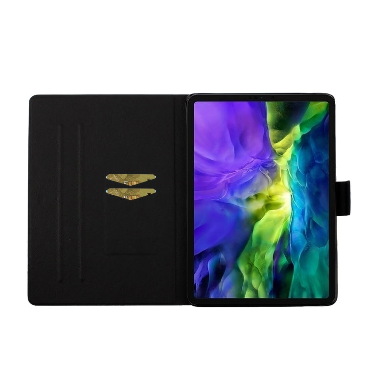 For iPad Pro 11 2024 Voltage Coloured Drawing Smart Leather Tablet Case(Owl) - iPad Pro 11 2024 Cases by buy2fix | Online Shopping UK | buy2fix