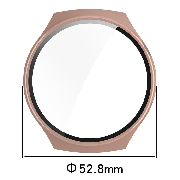 For Huawei Watch 4 Pro Space Edition PC + Curved Glass Film Integrated Watch Protective Case(Ivory White) - Watch Cases by buy2fix | Online Shopping UK | buy2fix