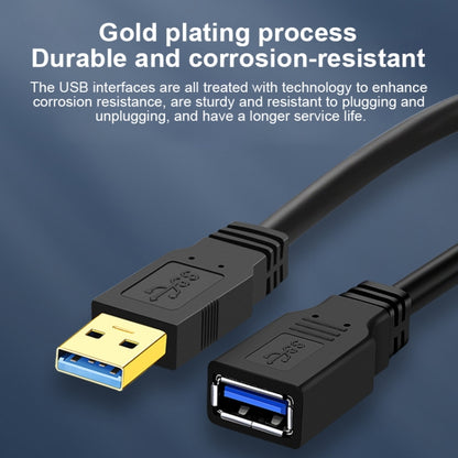 USB 3.0 Female To USB 3.0 Male PVC Cable, Length:0.6m(Black) - USB 3.0 by buy2fix | Online Shopping UK | buy2fix