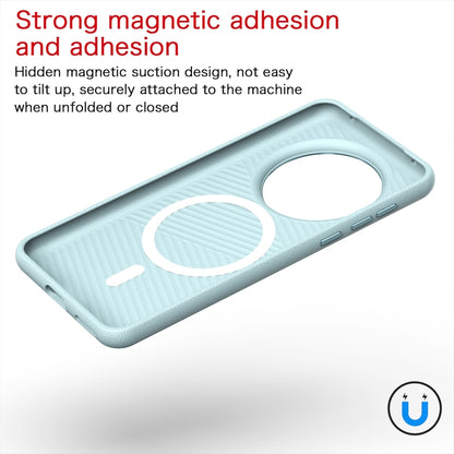 For Huawei Mate 60 Prime Leather MagSafe Magnetic Phone Case(Light Blue) - Huawei Cases by buy2fix | Online Shopping UK | buy2fix