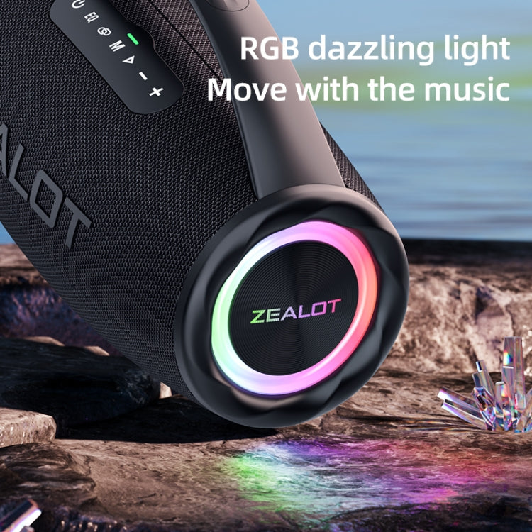 Zealot S97 80W Outdoor Portable RGB Light Bluetooth Speaker(Camouflage) - Waterproof Speaker by ZEALOT | Online Shopping UK | buy2fix