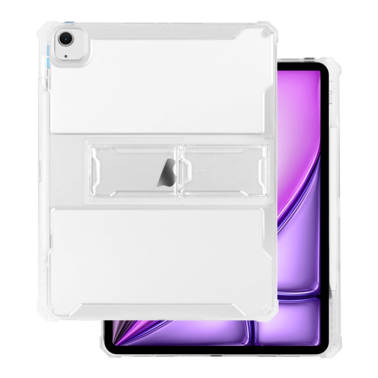 For iPad Air 13 2024 TPU Hybrid PC Airbag Tablet Case with Pen Slots(Transparent) - iPad Air 13 2024 Cases by buy2fix | Online Shopping UK | buy2fix