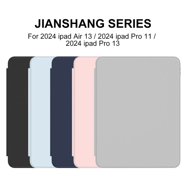For iPad Pro 11 2024 Mutural Jianshang Series Smart Leather Tablet Case(Grey) - iPad Pro 11 2024 Cases by Mutural | Online Shopping UK | buy2fix