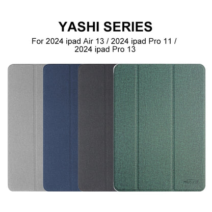 For iPad Pro 13 2024 Mutural YASHI Series Tablet Leather Smart Case(Blue) - iPad Pro 13 2024 Cases by Mutural | Online Shopping UK | buy2fix