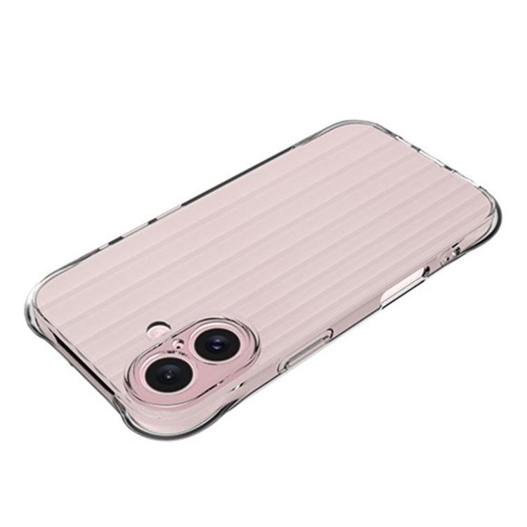 For iPhone 16 Water Ripple Fine Hole TPU Phone Case(Pink) - iPhone 16 Cases by buy2fix | Online Shopping UK | buy2fix