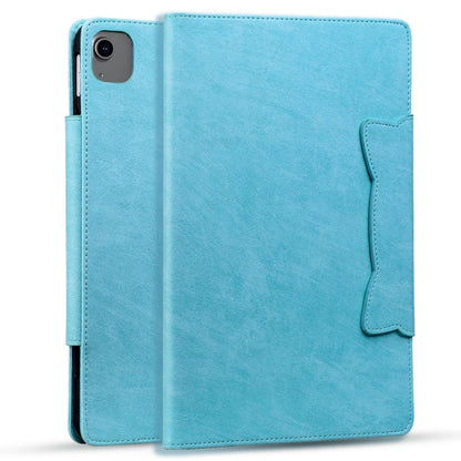 For iPad Air 11 2024 / Air 5 / Air 4 Cat Buckle Leather Smart Tablet Case(Sky Blue) - iPad Air 11 2024 Cases by buy2fix | Online Shopping UK | buy2fix