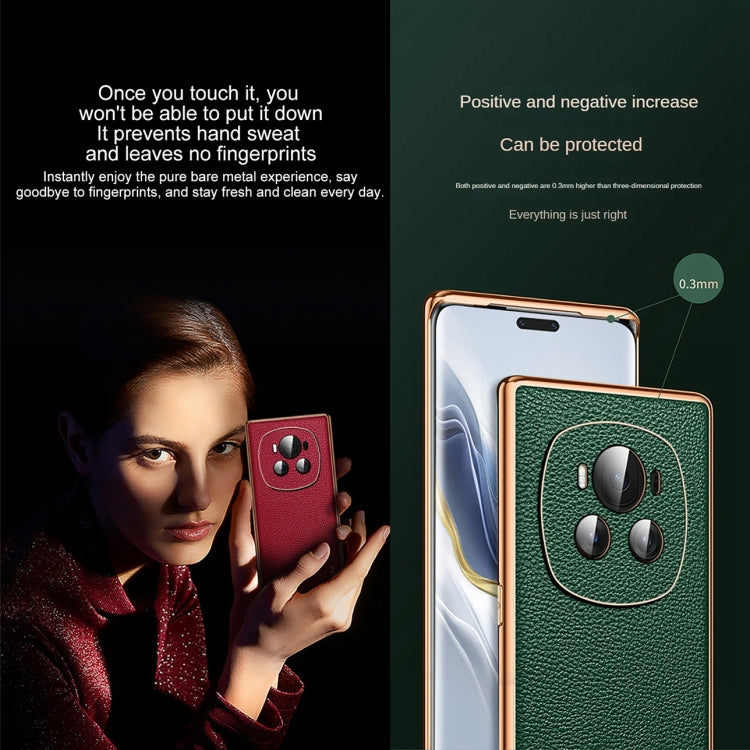 For Honor Magic6 SULADA TPU + Litchi Texture Leather Phone Case(Green) - Honor Cases by SULADA | Online Shopping UK | buy2fix