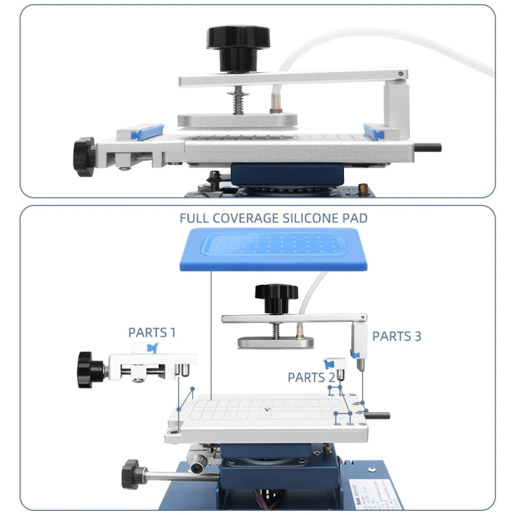 Kaisi 946 Max Double Vacuum Pumps LCD Separator Rotating Thermal Machine, UK Plug - Separation Equipment by Kaisi | Online Shopping UK | buy2fix