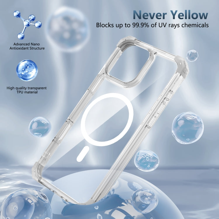 For iPhone 16 Pro Max Transparent MagSafe Magnetic Phone Case(Transparent) - iPhone 16 Pro Max Cases by buy2fix | Online Shopping UK | buy2fix