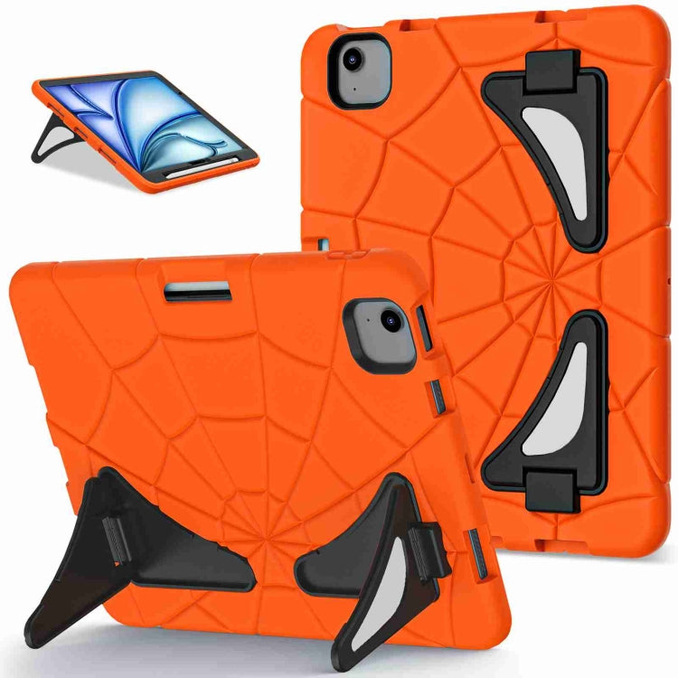 For iPad Air 11 2025 / 2024 Silicone + PC Shockproof Protective Tablet Case(Orange Black) - iPad Air 11 2025 / 2024 Cases by buy2fix | Online Shopping UK | buy2fix