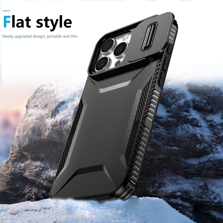 For iPhone 16 Pro Sliding Camshield Phone Case(Black) - iPhone 16 Pro Cases by buy2fix | Online Shopping UK | buy2fix