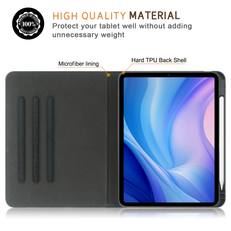 For iPad Pro 11 2024 Front Stand Smart TPU Leather Tablet Case(Black) - iPad Pro 11 2024 Cases by buy2fix | Online Shopping UK | buy2fix