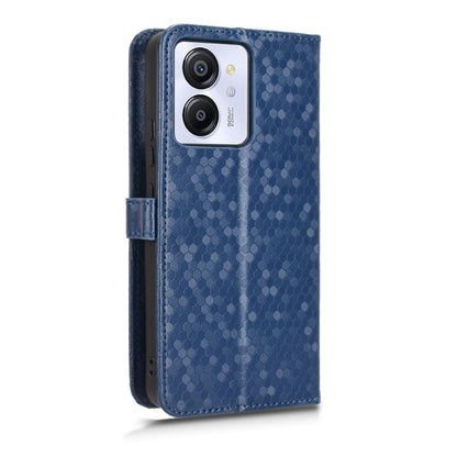 For Blackview Oscal Modern 8 / Color 8 Honeycomb Dot Texture Leather Phone Case(Blue) - More Brand by buy2fix | Online Shopping UK | buy2fix