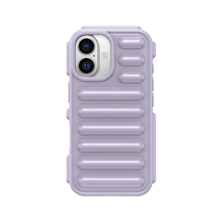 For iPhone 16 Capsule Series Candy Color TPU Phone Case(Purple) - iPhone 16 Cases by buy2fix | Online Shopping UK | buy2fix