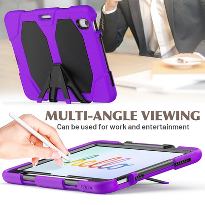 For iPad Air 11 2024 Colorful Silicone Heavy Duty Hybrid PC Tablet Case(Purple) - iPad Air 11 2024 Cases by buy2fix | Online Shopping UK | buy2fix