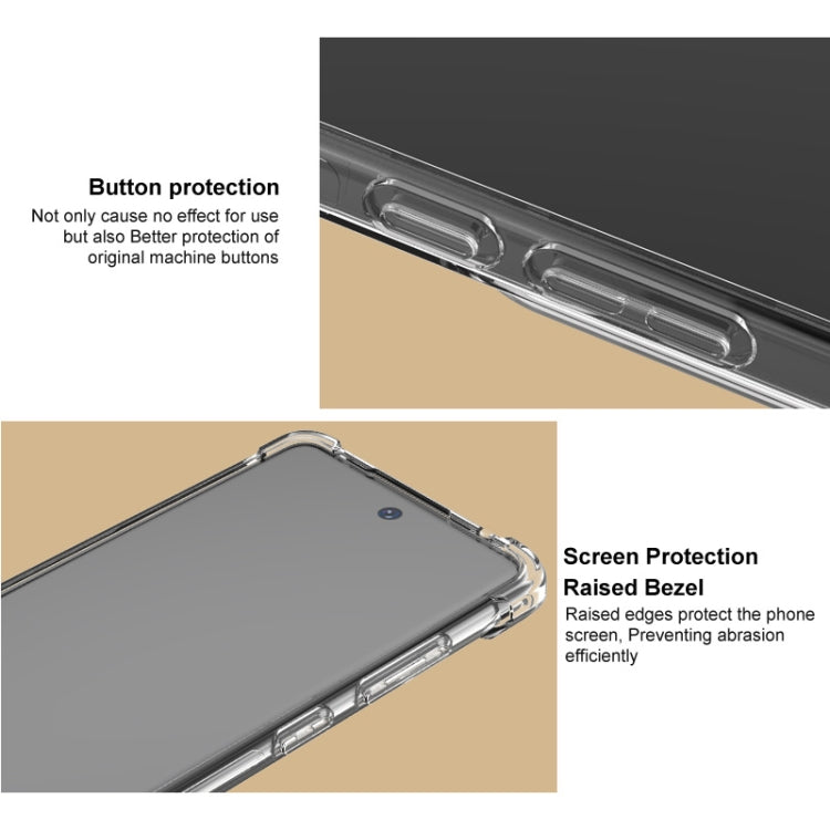 For Motorola Moto G85 / S50 Neo imak Shockproof Airbag TPU Phone Case(Transparent) - Motorola Cases by imak | Online Shopping UK | buy2fix