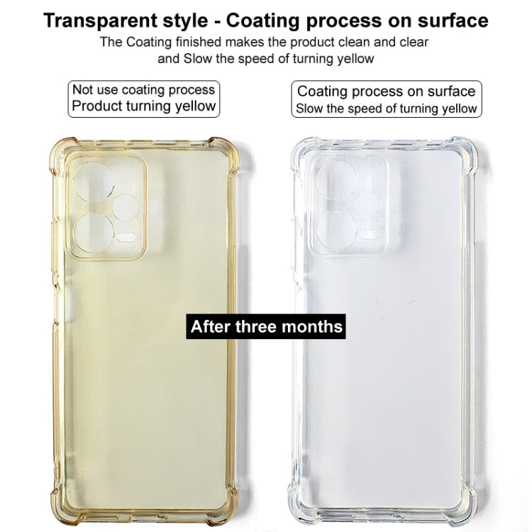 For Realme GT Neo6 SE 5G imak Shockproof Airbag TPU Phone Case(Transparent Black) - Realme Cases by imak | Online Shopping UK | buy2fix