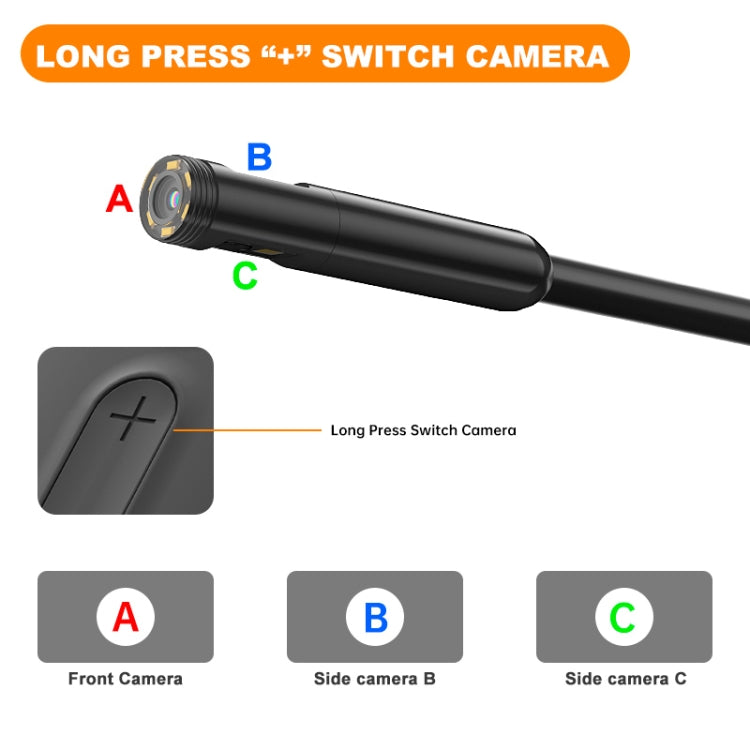 Y15 5.5mm Single Camera WiFi Connected Hard Cable HD Industrial Endoscope, Length:5m(Black) -  by buy2fix | Online Shopping UK | buy2fix