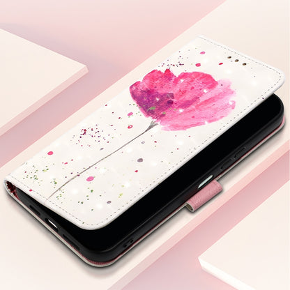 For Samsung Galaxy S25 Ultra 5G 3D Painting Horizontal Flip Leather Phone Case(Flower) - Galaxy S25 Ultra 5G Cases by buy2fix | Online Shopping UK | buy2fix