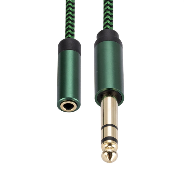 6.35mm Male to 3.5mm Female Audio Adapter Cable, Length:3m(Green) - Aux Cable by buy2fix | Online Shopping UK | buy2fix